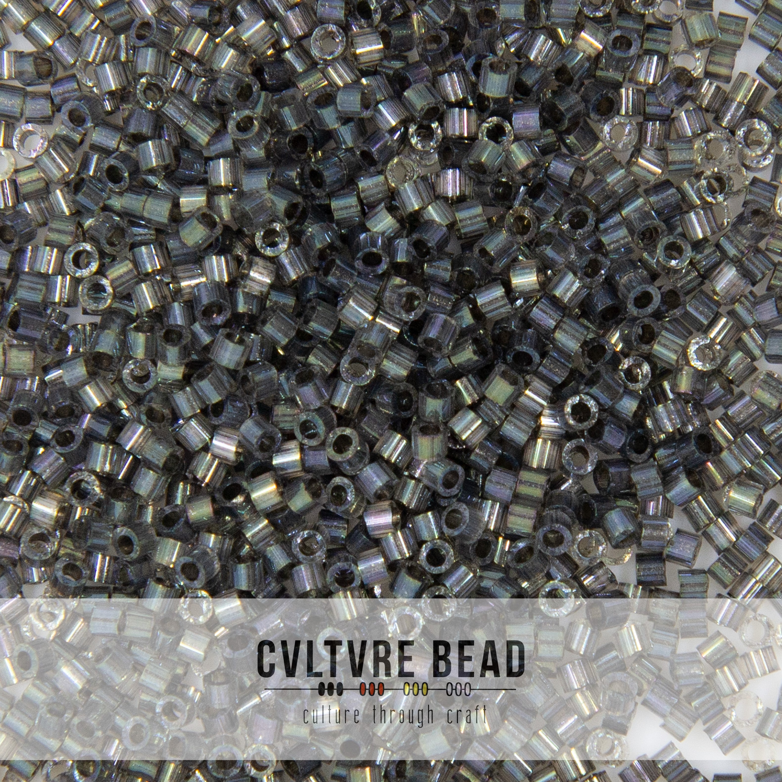 11/0 Silk Satin Rustic Gray Dyed - Miyuki Delica - 7.2 gram tube